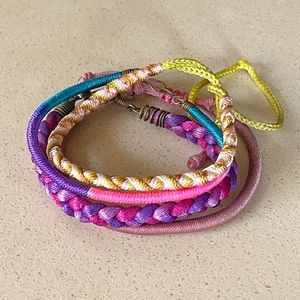 Set of Four Peruvian Hand Made Bracelets